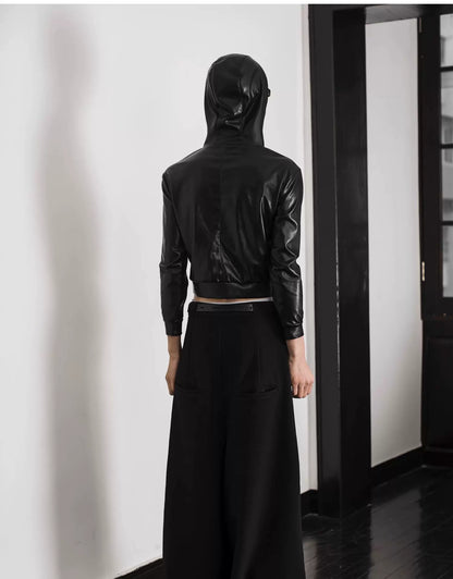 ULTRA HIGH-WAIST TRAPEZE PANTS