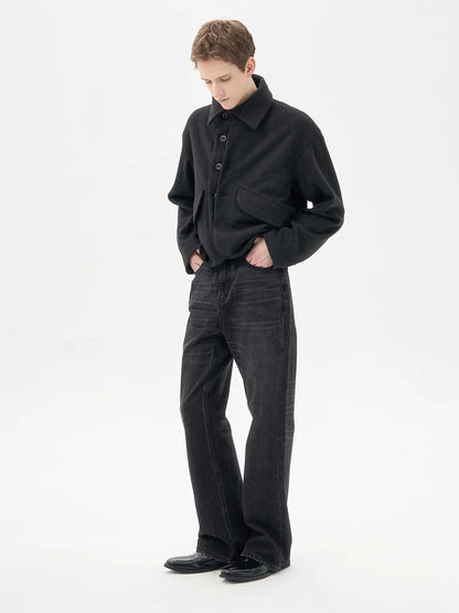 COCOON JACKET WITH CASHMERE BLEND