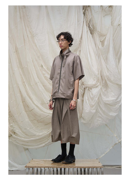 ELEGANT DRAPED PLEATED PANTS