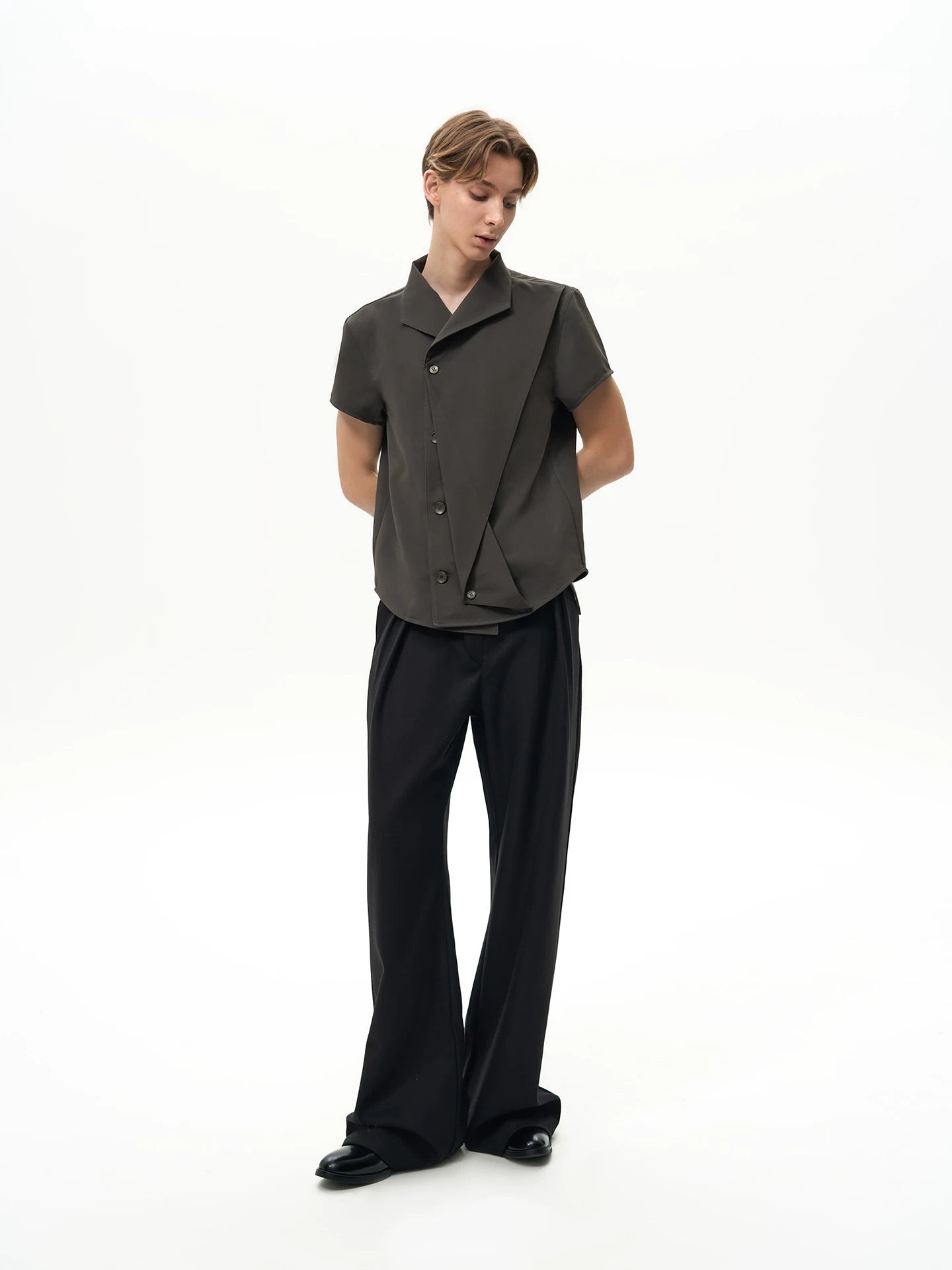 DECONSTRUCTED PLEATED SHIRT