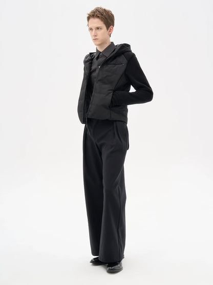 SILVER FOX RIBBED DOWN JACKET