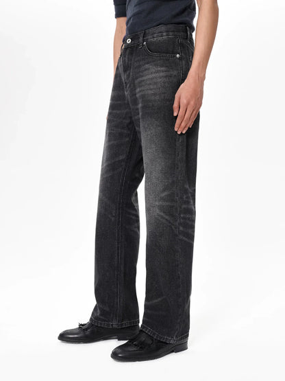 WASH BLACK DENIM PANTS