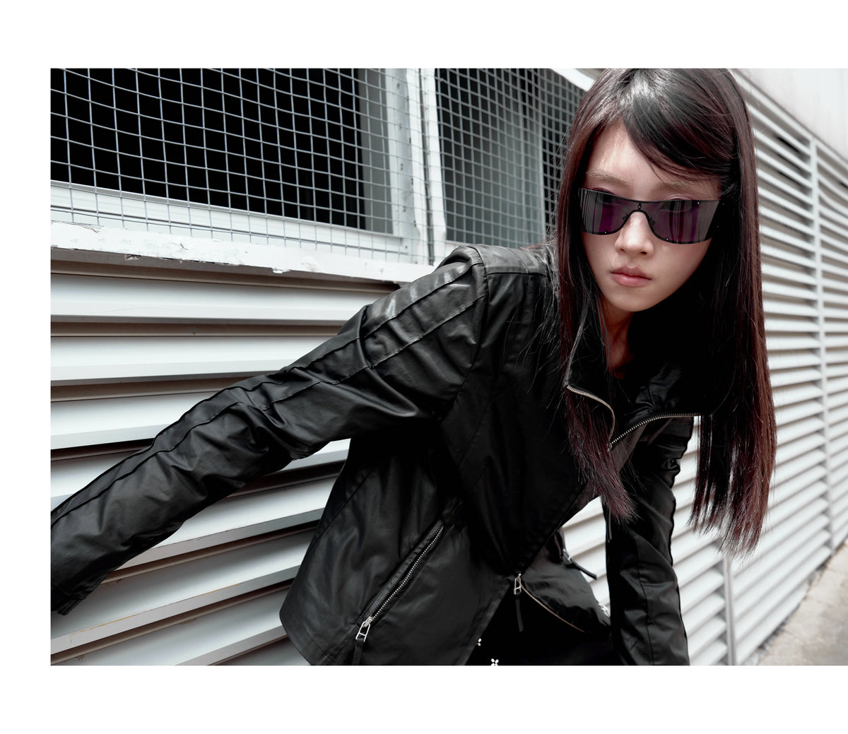 WAX COATED STAND-UP JACKET