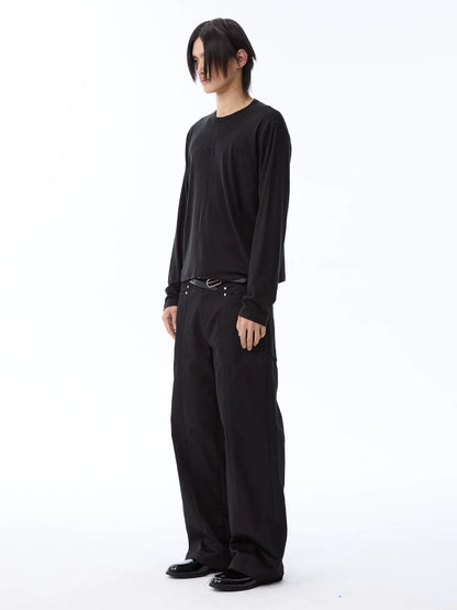 DECONSTRUCTED RAW-EDGE JEANS