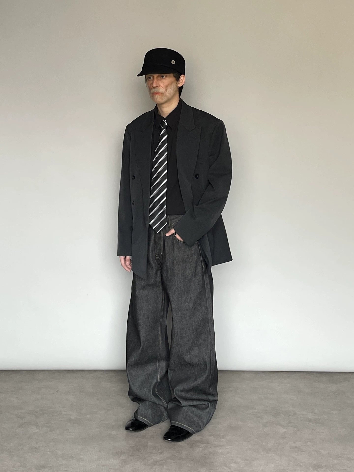 VINTAGE WIDE-LEG COMMUTER PANTS