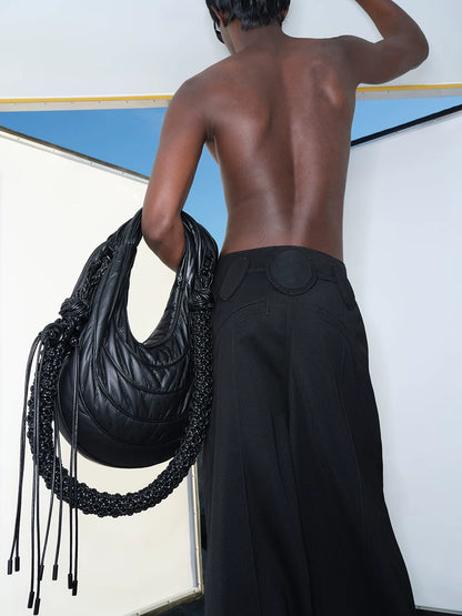 FAUX LEATHER CROSSBODY BAG
