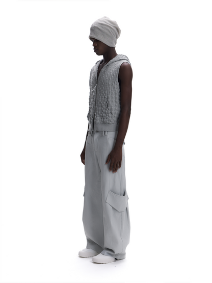 BREATHABLE TEXTURED CASUAL CARDIGAN