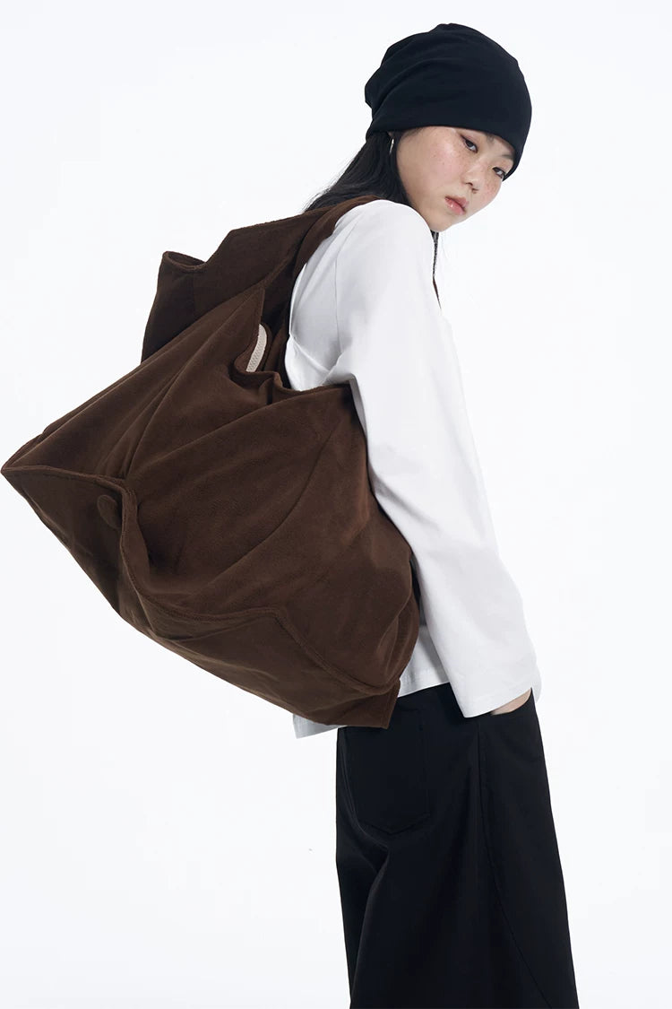 SUEDE TOUCH OVERSIZED TOTE BAG 9