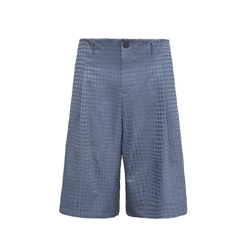 MULTICOLOR PLEATED CHAMBRAY PANTS