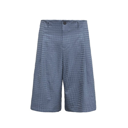 MULTICOLOR PLEATED CHAMBRAY PANTS