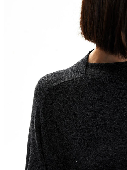 DECONSTRUCTED LONG SLEEVE TOP