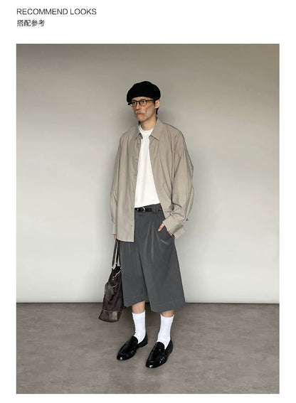PLEATED CASUAL JORTS