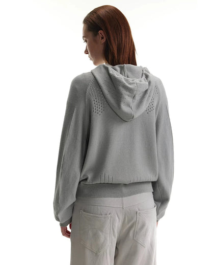 OPENWORK CROPPED FITNESS HOODIE