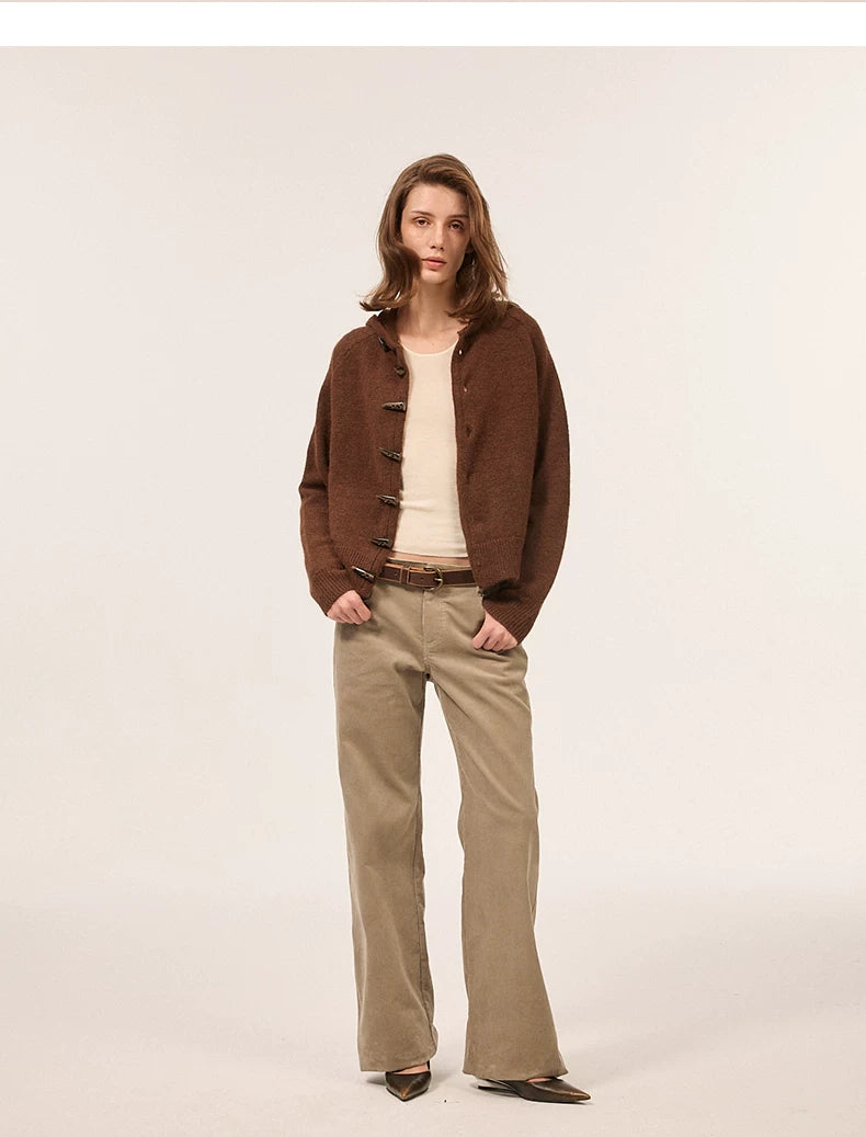 TOGGLE HOODED KNIT CARDIGAN 8