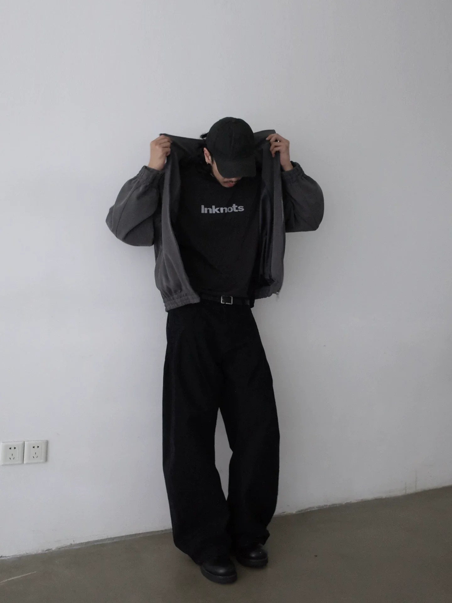 WIDE-LEG WORK PANTS