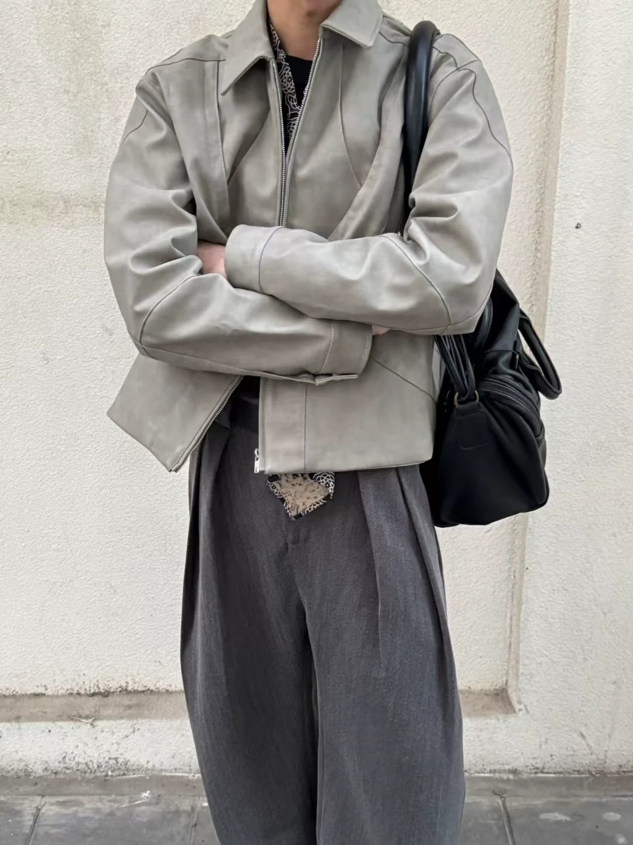 3D MACHETE LEATHER JACKET