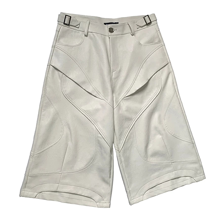 DECONSTRUCTED PU LEATHER PANTS