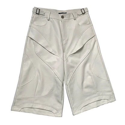 DECONSTRUCTED PU LEATHER PANTS