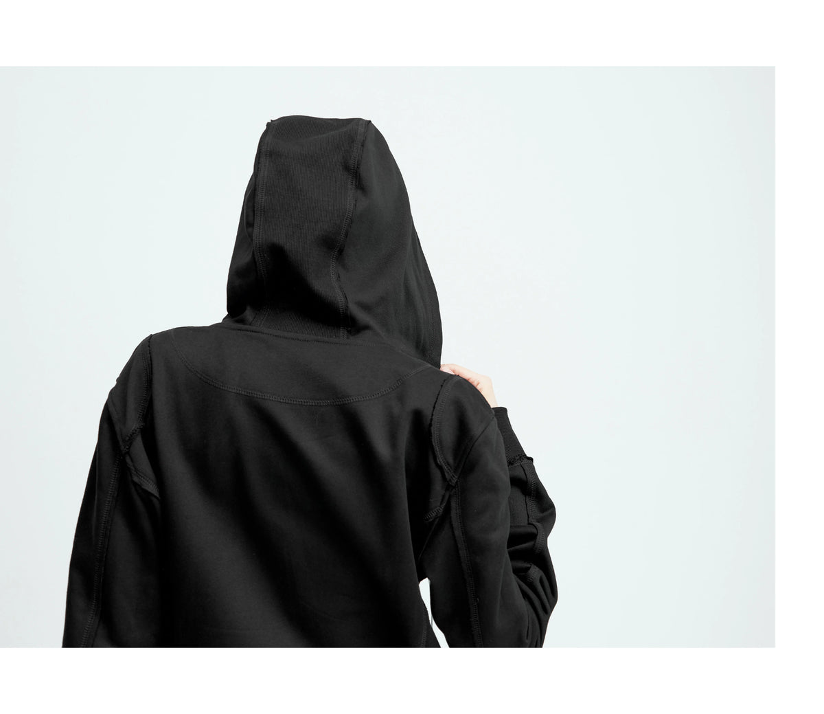 ZIPPERED SLIM-FIT HOODIE