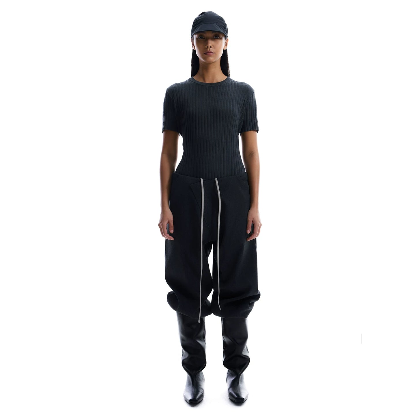 3D SLANT PLACKET CASUAL PANTS