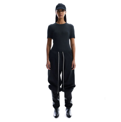 3D SLANT PLACKET CASUAL PANTS
