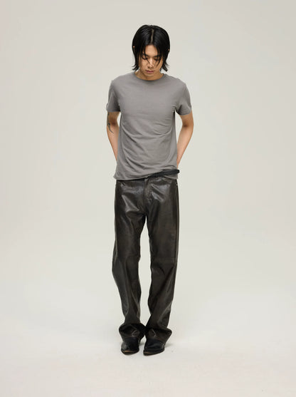 COZY SHEER ROLLED-CUFF TEE