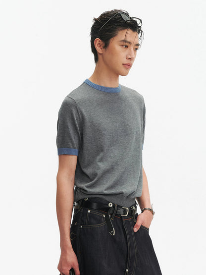CASHMERE BLEND RINGER TEE