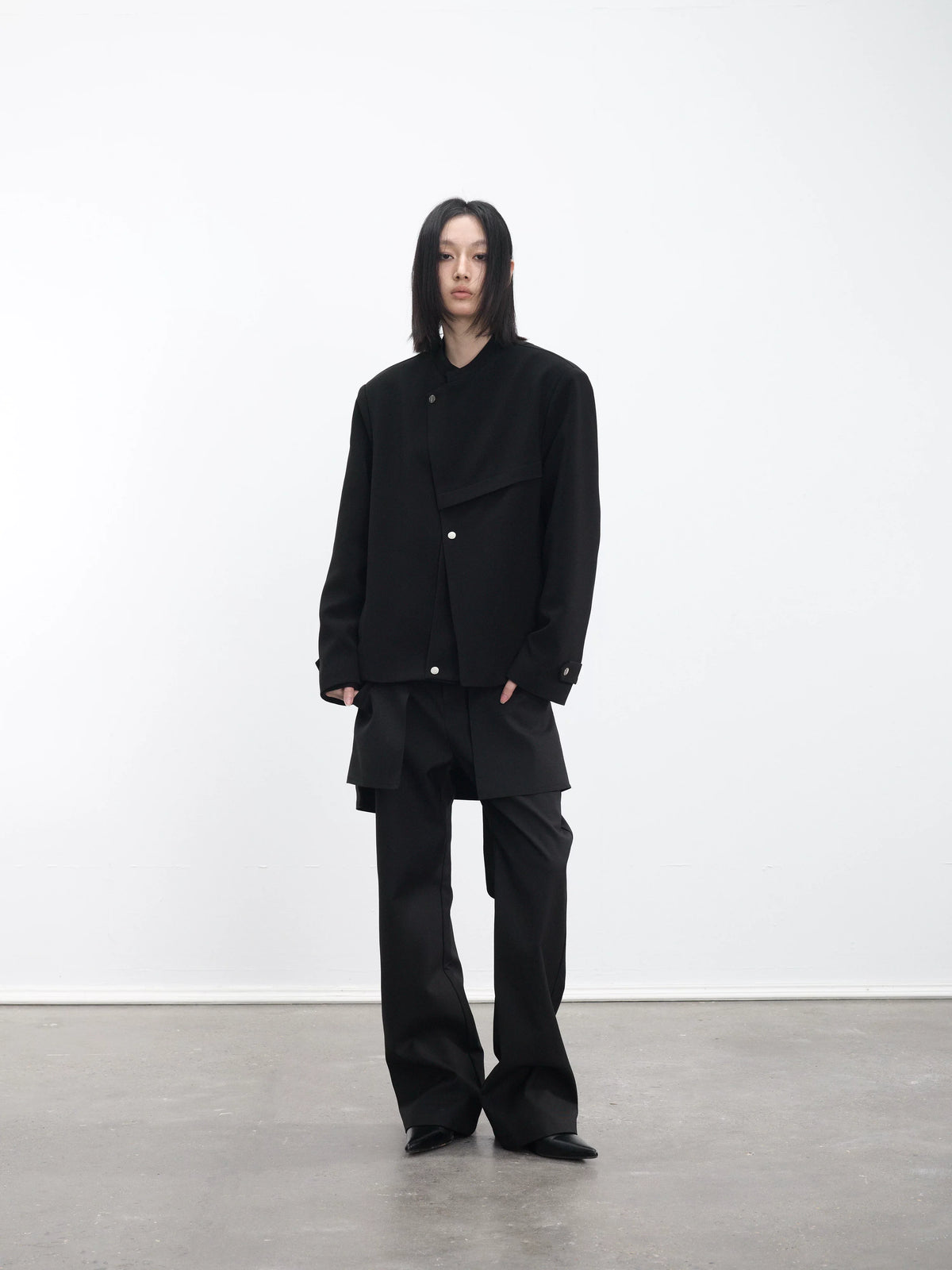 ASYMMETRICAL SKIRT-PANTS WITH FLARE
