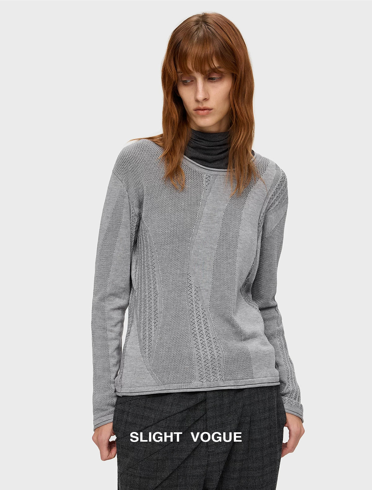 MIXED STITCH OPENWORK KNIT 6