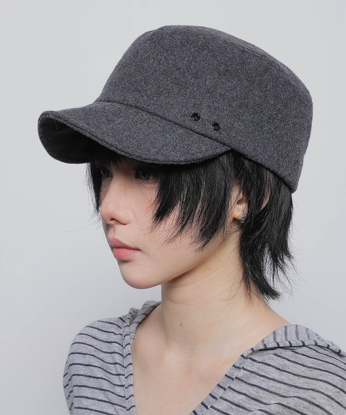 WOOL FLAT TOP CAP 9