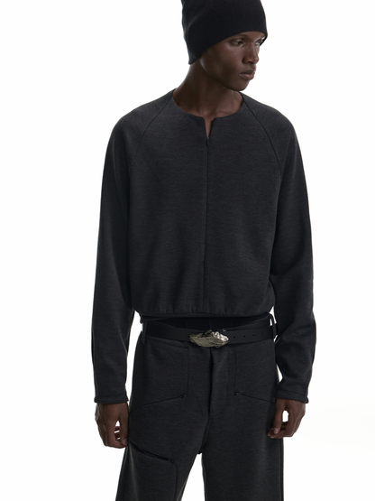 RELAXED 3D ZIP LONG SLEEVE