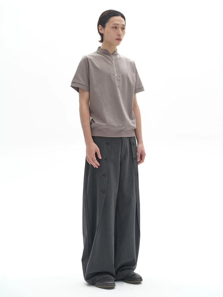 ICE SILK STAND-UP COLLAR POLO