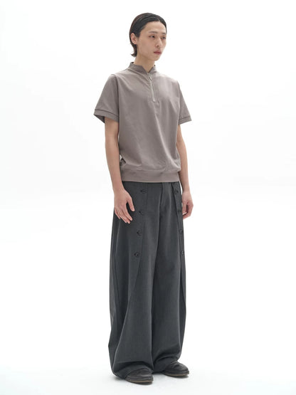 ICE SILK STAND-UP COLLAR POLO