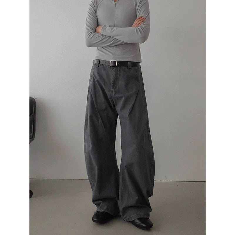 WIDE-LEG WORK PANTS