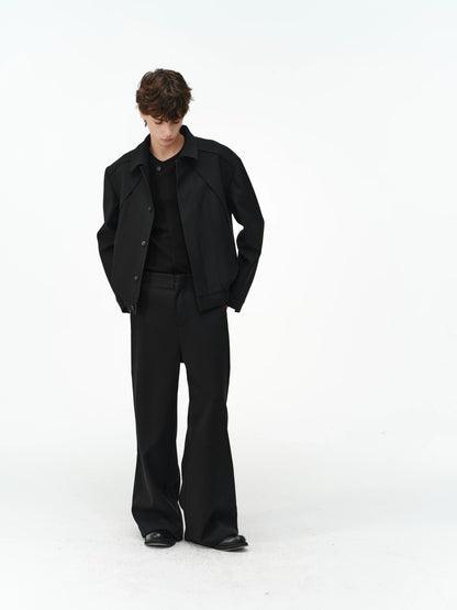 DECONSTRUCTED WOOL-MODAL JACKET