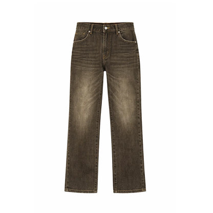 LEATHER PATCH POCKET DENIM