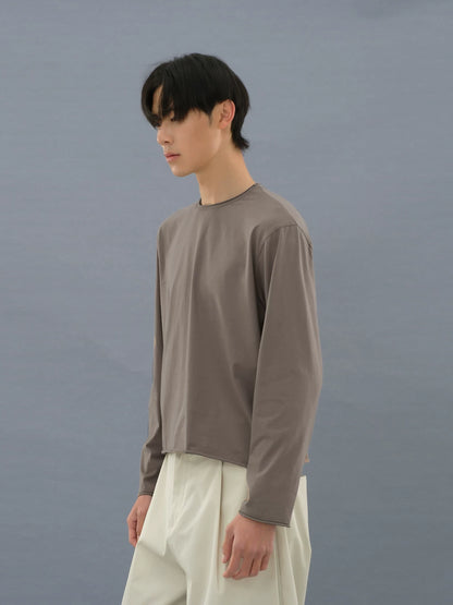 ROLLED  LONG SLEEVE T-SHIRT