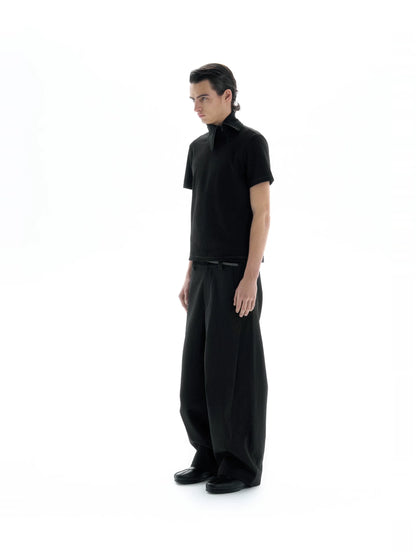 SLIT NECKLINE POLO