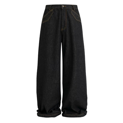 EMBROIDERED POCKET JEANS