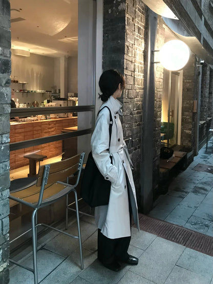 ADJUSTABLE BELT TRENCH COAT