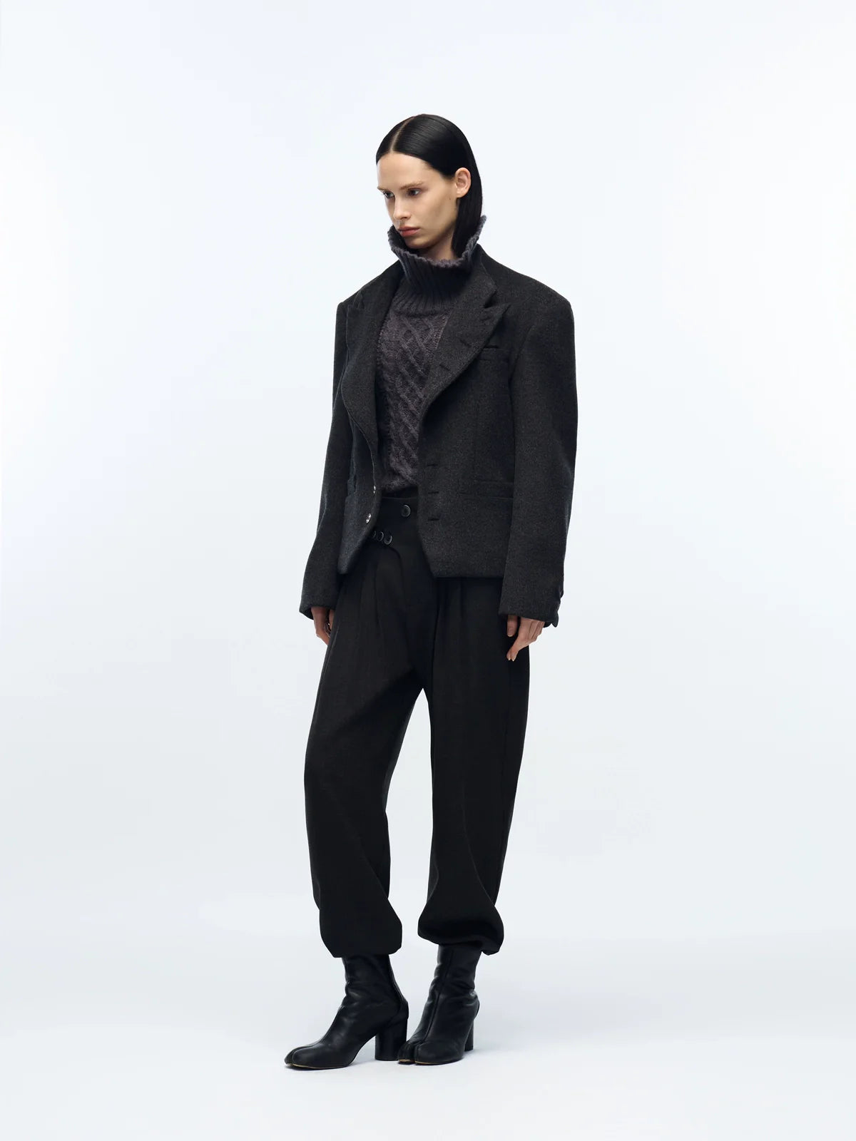 CHIC WOOL CROPPED JACKET