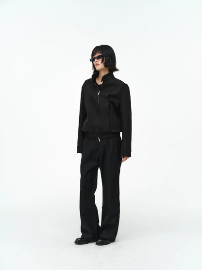 FLARED TWO-TONE DRESS PANTS