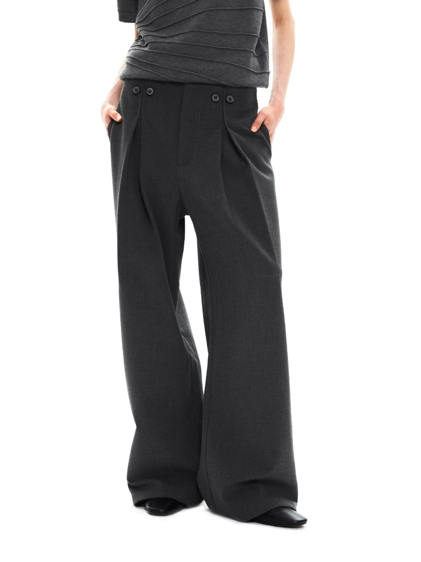 STRAIGHT LEG SUIT PANTS