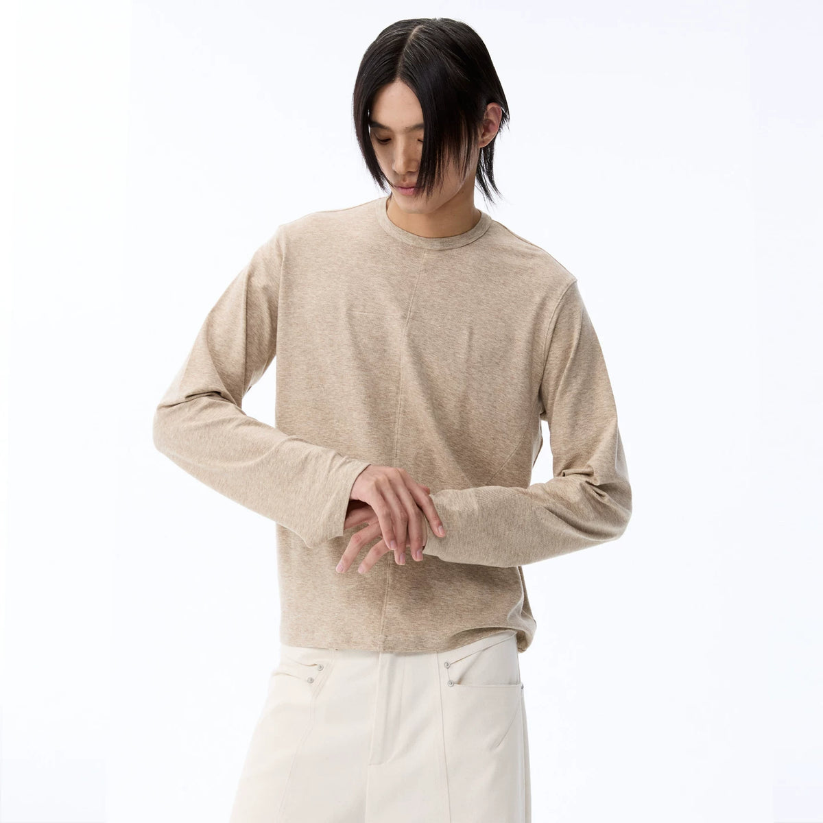 LAYERED COMFORT LONG-SLEEVE TEE