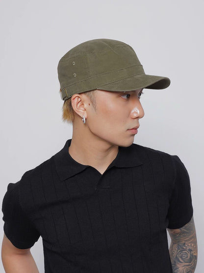WASHED FLAT TOP CAP 5