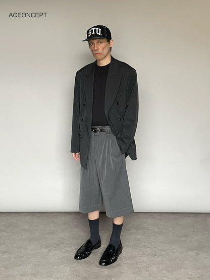PLEATED CASUAL JORTS