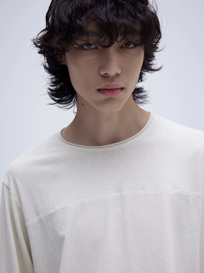 TEXTURED COTTON LINEN TAILORED SHIRT