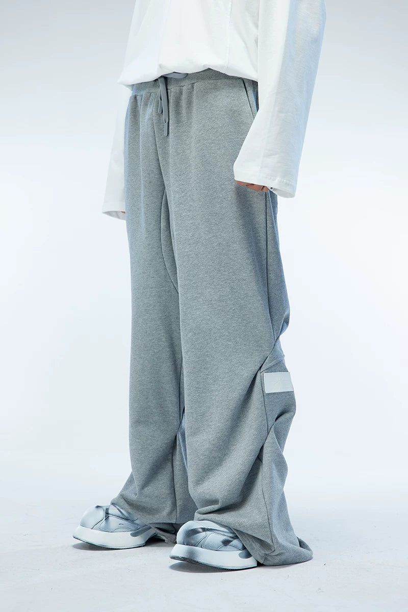 DRAPED PREMIUM LEATHER SWEATPANTS