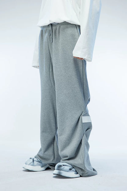 DRAPED PREMIUM LEATHER SWEATPANTS