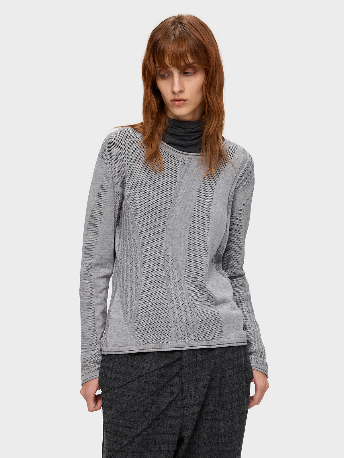 MIXED STITCH OPENWORK KNIT 25